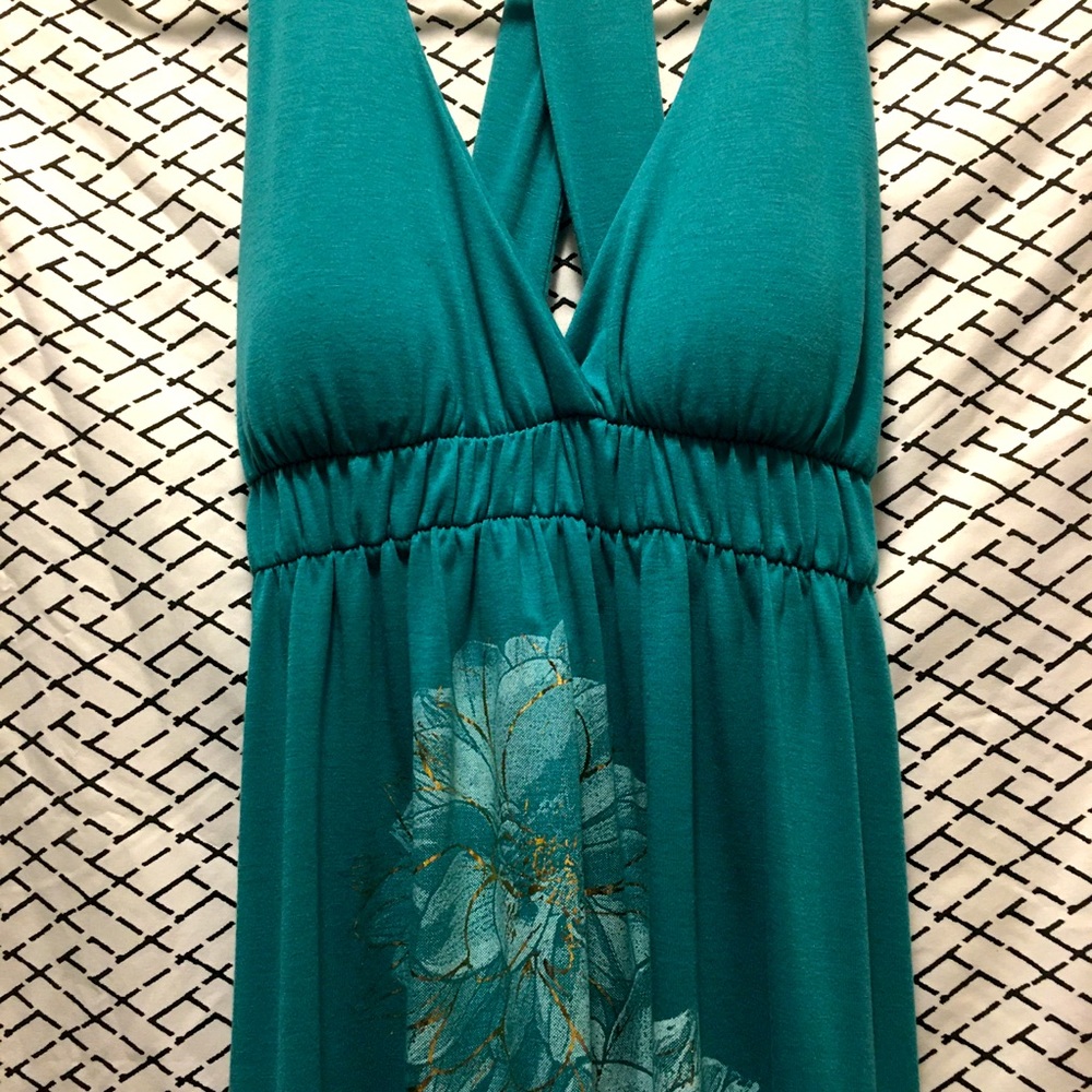 Really cute teal colored dress!!